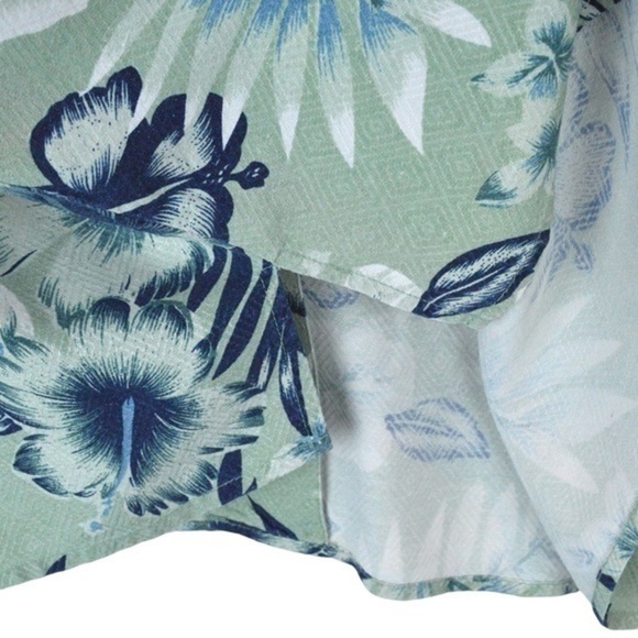Bobby Chan 100% Silk Hawaiian Print Button Down Shirt, Size XL - Picture 6 of 9